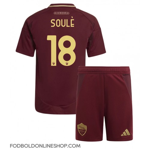 AS Roma Matias Soule #18 Hjemme Trøje Børn 2024-25 Kortærmet (+ Korte bukser)